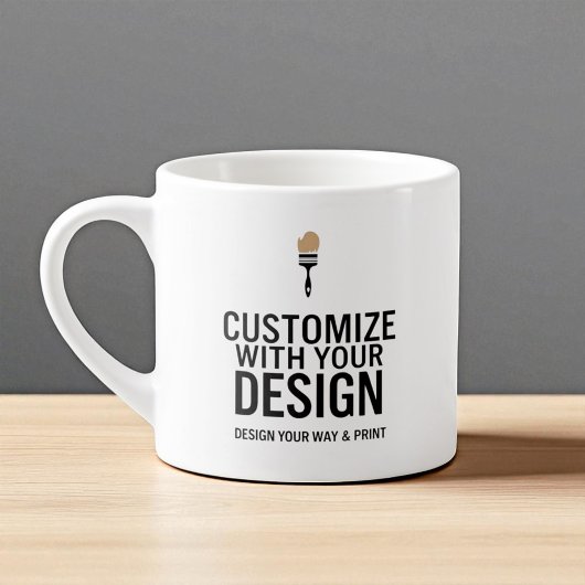 Aangepaste Minimalistische Gepersonaliseerde Bedri Espresso Kop