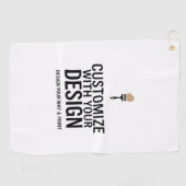 Aangepaste Minimalistische Gepersonaliseerde Bedri Golfhanddoek (Horizontaal)