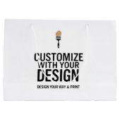 Aangepaste minimalistische gepersonaliseerde bedri groot cadeauzakje (Achterkant)