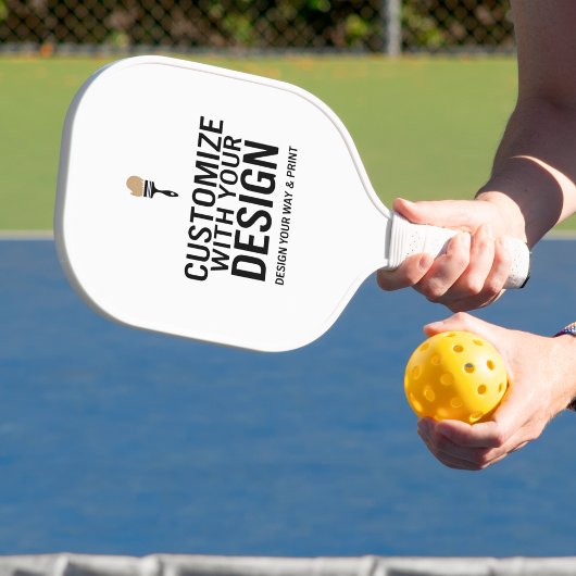 Aangepaste Minimalistische Gepersonaliseerde Bedri Pickleball Paddle