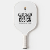 Aangepaste Minimalistische Gepersonaliseerde Bedri Pickleball Paddle (Achterkant)