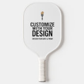 Aangepaste Minimalistische Gepersonaliseerde Bedri Pickleball Paddle (Voorkant)