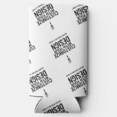 Aangepaste Minimalistische Gepersonaliseerde Bedri Seltzer Blikjeskoeler (Achterkant)