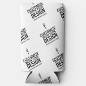 Aangepaste Minimalistische Gepersonaliseerde Bedri Seltzer Blikjeskoeler (Voorkant)