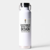Aangepaste Minimalistische Gepersonaliseerde Bedri Waterfles (Voorkant)