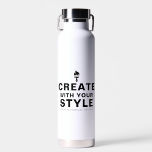 Aangepaste Minimalistische Gepersonaliseerde Bedri Waterfles