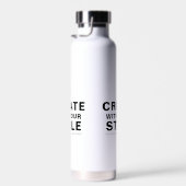 Aangepaste Minimalistische Gepersonaliseerde Bedri Waterfles (Rechts)