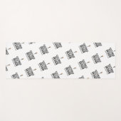 Aangepaste minimalistische gepersonaliseerde bedri yogamat (Voorkant (horizontaal))
