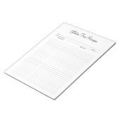 Aangepaste minimalistische glutenvrije recepten No Notitieblok (Schuin)