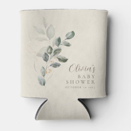 Aangepaste minimalistische gouden groen Baby showe Blikjeskoeler