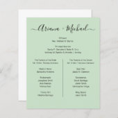 Aangepaste minimalistische groene zwarte eenvoudig (Voorkant / Achterkant)