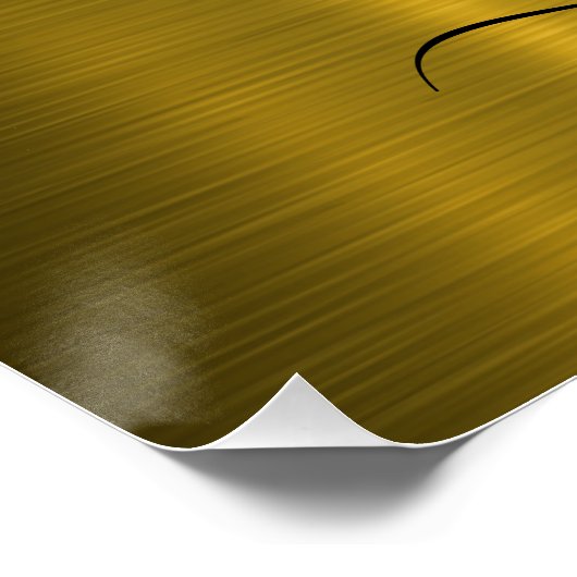 Aangepaste minimalistische interlocked harten ontw perfect poster (Hoek)