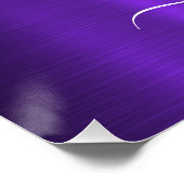 Aangepaste minimalistische interlocked harten ontw perfect poster (Hoek)