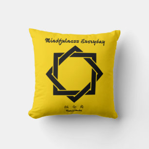Aangepaste  minimalistische Japanse familie Crest Kussen