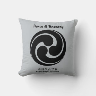 Aangepaste  minimalistische Japanse familie Crest Kussen