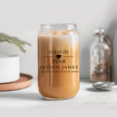 Aangepaste minimalistische klasse van 2025 Graduat Blikvorm Glas