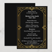 Aangepaste minimalistische  Lijst Uitvaart Kaart (Voorkant / Achterkant)