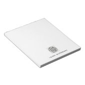 Aangepaste Minimalistische Logo Notitieblok (Schuin)
