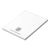 Aangepaste Minimalistische Logo Notitieblok (Linkerzijde)