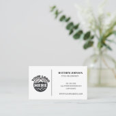 Aangepaste minimalistische Logo-visitekaartjes Visitekaartje (Staand voorkant)