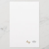 Aangepaste minimalistische Lotus briefpapier (Voorkant)