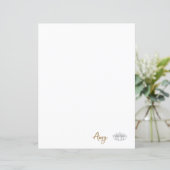 Aangepaste minimalistische Lotus briefpapier (Staand voorkant)