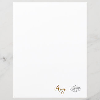 Aangepaste minimalistische Lotus briefpapier
