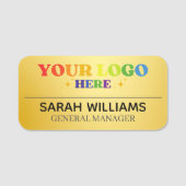 Aangepaste minimalistische magnetische bedrijf wer naamplaatje (Voorkant)