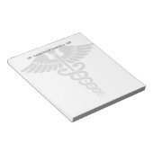 Aangepaste minimalistische medische school dokter notitieblok (Schuin)