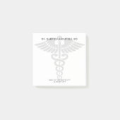 Aangepaste minimalistische medische school dokter post-it® notes (Voorkant)
