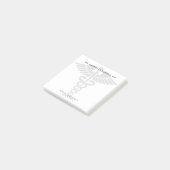 Aangepaste minimalistische medische school dokter post-it® notes (Schuin)