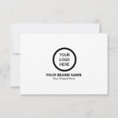 Aangepaste minimalistische modern merk Business Lo Bedankkaart (Achterkant)