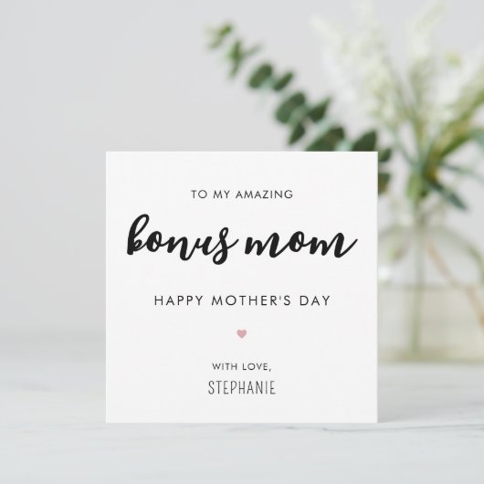 Aangepaste minimalistische moderne bonus mam Moede Kaart (Staand voorkant)