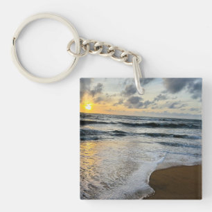 Aangepaste minimalistische moderne chique geperson sleutelhanger