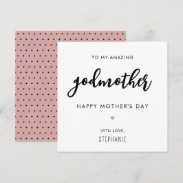 Aangepaste minimalistische moderne peetmoeder Moed Kaart