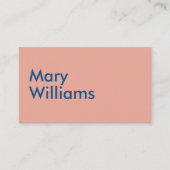 Aangepaste minimalistische moderne platte naam kor visitekaartje (Voorkant)