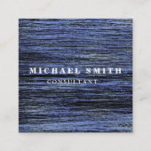 Aangepaste minimalistische moderne QR-code Logo Vierkante Visitekaartje (Voorkant)