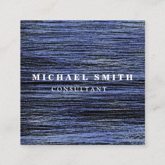 Aangepaste minimalistische moderne QR-code Logo Vierkante Visitekaartje (Voorkant)