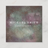 Aangepaste minimalistische moderne QR-code Logo Vierkante Visitekaartje (Voorkant)