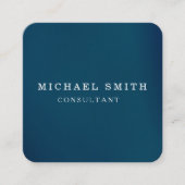 Aangepaste minimalistische moderne QR-code Logo Vierkante Visitekaartje (Voorkant)