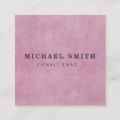 Aangepaste minimalistische moderne QR-code Logo Vierkante Visitekaartje (Voorkant)