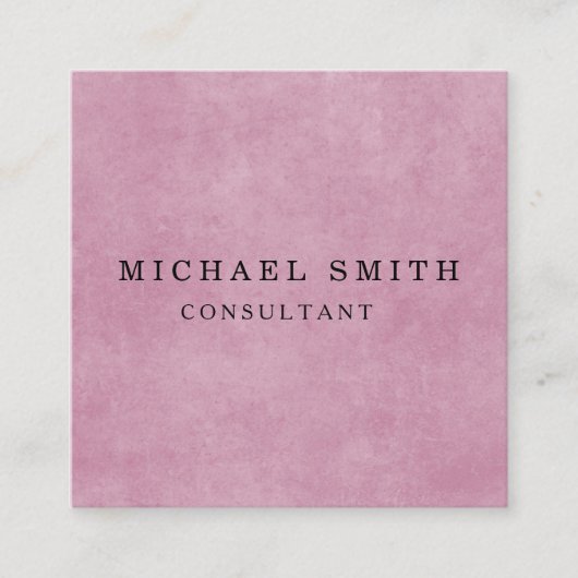 Aangepaste minimalistische moderne QR-code Logo Vierkante Visitekaartje (Voorkant)