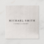 Aangepaste minimalistische moderne QR-code Logo Vierkante Visitekaartje (Voorkant)