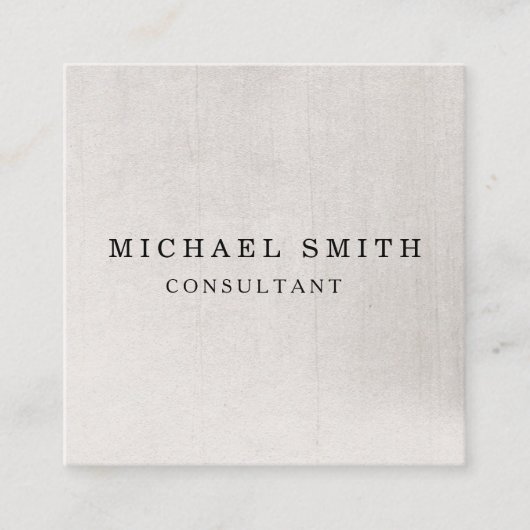 Aangepaste minimalistische moderne QR-code Logo Vierkante Visitekaartje (Voorkant)