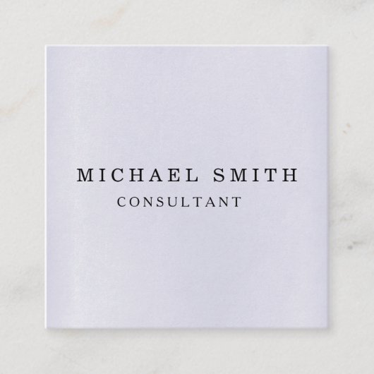 Aangepaste minimalistische moderne QR-code Logo Vierkante Visitekaartje (Voorkant)