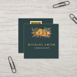 Aangepaste minimalistische moderne QR-code Logo Vierkante Visitekaartje