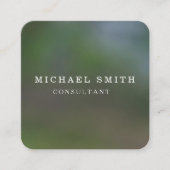 Aangepaste minimalistische moderne QR-code Logo Vierkante Visitekaartje (Voorkant)