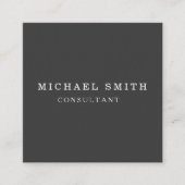 Aangepaste minimalistische moderne QR-code Logo Vierkante Visitekaartje (Voorkant)