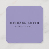 Aangepaste minimalistische moderne QR-code Logo Vierkante Visitekaartje (Voorkant)