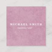 Aangepaste minimalistische moderne QR-code Logo Vierkante Visitekaartje (Voorkant)